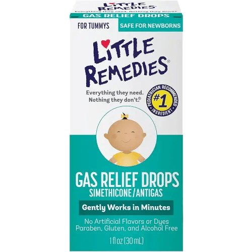 Little Remedies Baby Medicine, Gas Drops for Newborns, Baby Gas Relief Drops, Natural Berry Flavor, 1 Fl Oz