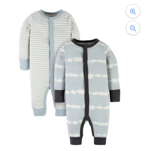 Modern Moments by Gerber Baby Boy Coveralls, 2-Pack (Newborn-24 Months)