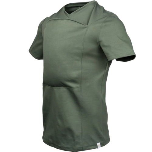 Lalabu Dad Shirt | Original Babywearing T-Shirt with Kangaroo Pouch | Baby Wrap Carrier for Newborns & Infants | Baby Wrap Carrier for Newborns | Essential for new Dads