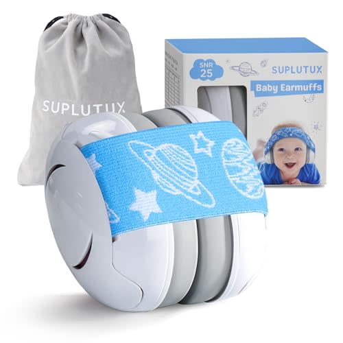 SuplutuX Baby Ear Protection | Baby Noise Cancelling Headphones | Comfortable Infant Ear Muffs Prevent Hearing Damage