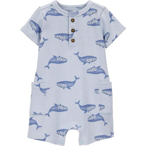 Carter's Child of Mine Infant Boy 1pc Rompers-Blue Whale - Walmart.ca