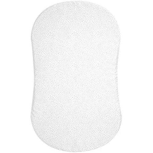 HALO Bassinest Fitted Sheet – Soft Fitted Bassinet Sheet for Baby – 30” x 16” Pre-Shrunk 100% Cotton Crib Sheet – Breathable Bedtime Sheet for Babies, Pebble