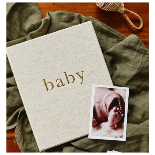 My First Year Baby Journal - Oatmeal - Write To Me US