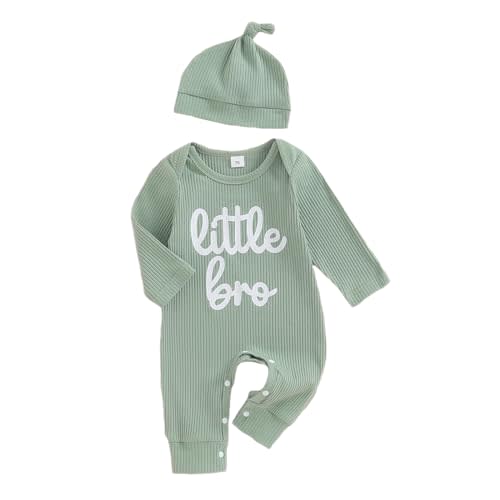 MERSARIPHY Newborn Boy Outfits Going Home From Hospital Romper New To The Crew Little Brother Baby One Piece Jumpsuit Clothes
