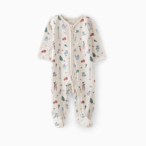 Carter's Little Planet Organic Cotton Sleep & Play Pajamas - Veggie Garden Print, Newborn