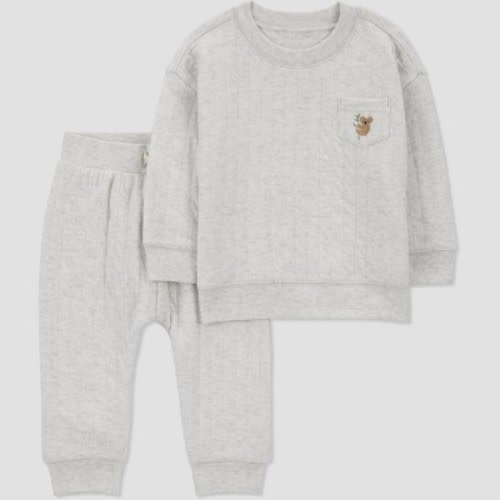 Carter's Just One You® Baby Quilted Acorn Coordinate Set - Gray, Size: 3M
