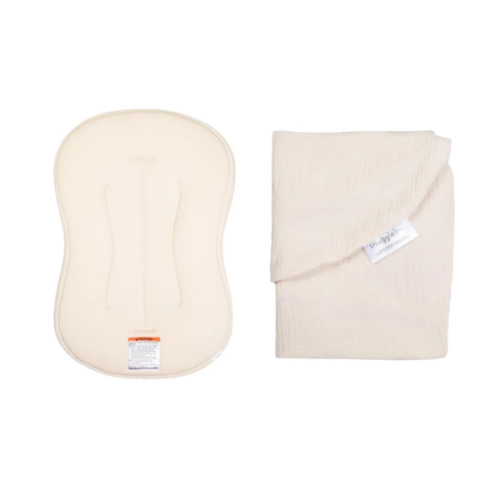 Lounger Curve + Muslin Cover Set | Natural