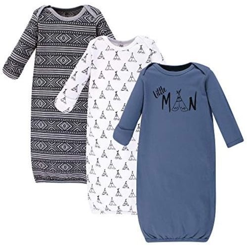 Yoga Sprout Cotton Gowns, 3 Pack