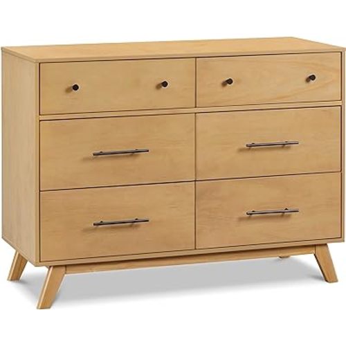 DaVinci Otto 6-Drawer Dresser in Walnut, GREENGUARD Gold Certified