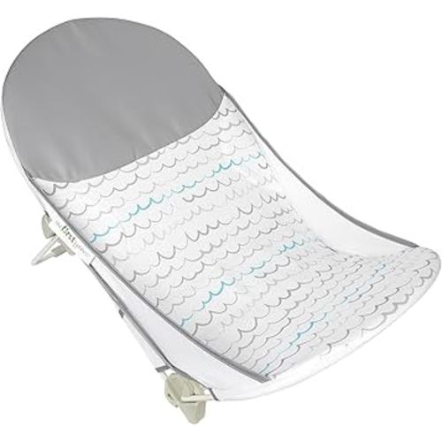 The First Years Sure Comfort Folding Baby Bather - Baby to Toddler Bath Tub - No-Slip Seat - for Sink or Tub Use