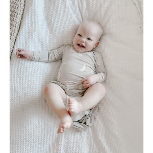 2-in-1 Romper And Footie 2-in-1 Romper And Footie Convertible Pajama, Goose - günamüna | Maisonette