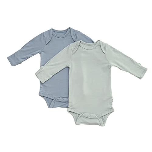 KYTE BABY Rayon made from Bamboo Long Sleeve Baby Bodysuits, 2-Pack