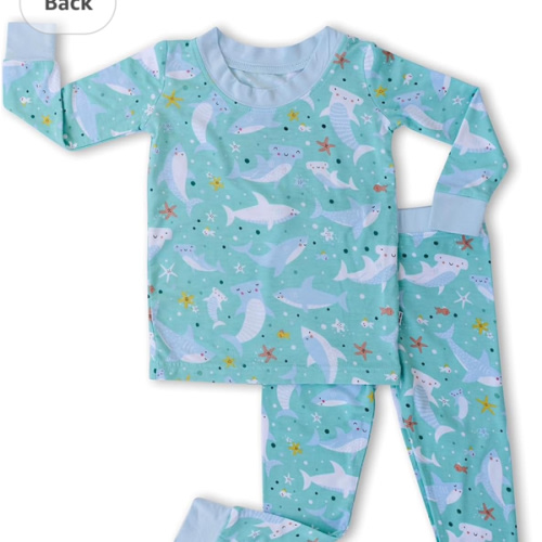 Little Sleepies Two-Piece Pajama Set for Boys & Girls, Soft Viscose from Bamboo, Snug Matching Family PJs, Toddler to Teen
