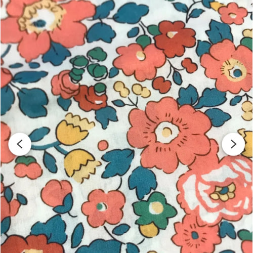 Betsy - Padded baby quilt in Liberty and organic muslin - 5 colours