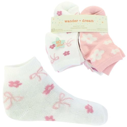 Infants' Wander + Dream Quarter Socks 20 For $10 | SHOE SHOW MEGA