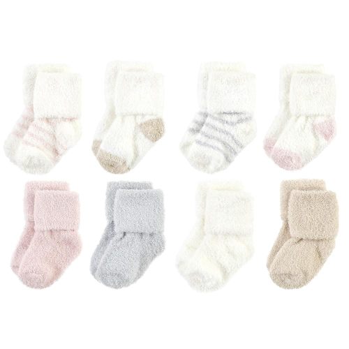 Hudson Baby Baby Girls' Cotton Rich Newborn and Terry Socks