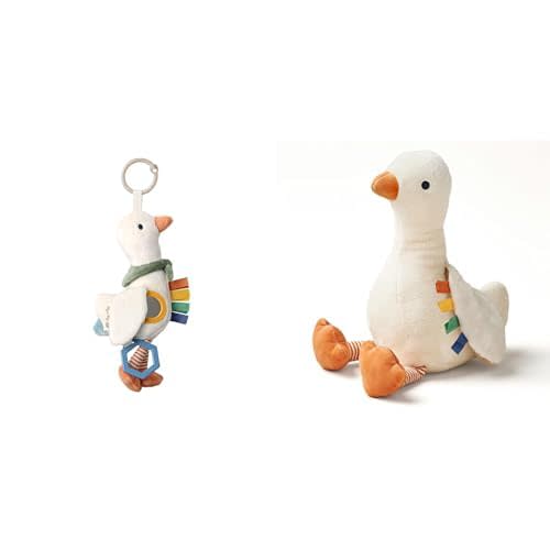 Itzy Ritzy Goose Bundle - Includes Goose Car Seat Toy & Goose Plush Toy