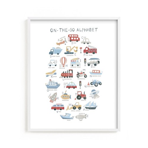 Minted® Transportation Alphabet Wall Art by Teju Reval