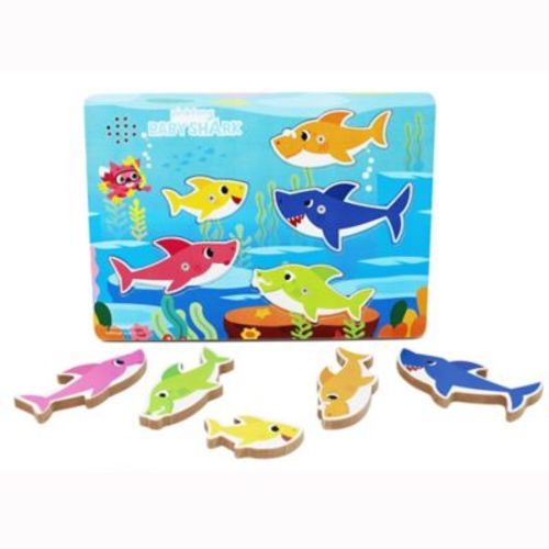 Baby Shark Wooden Sound Puzzle - MULTI - 5 PIECE