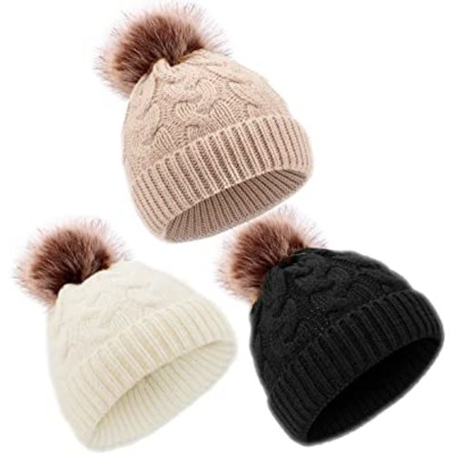 DANMY Baby Beanie Hat, Infant Newborn Toddler Winter Warm Knit Cap for Little Boys Girls, Winter Warm Hat