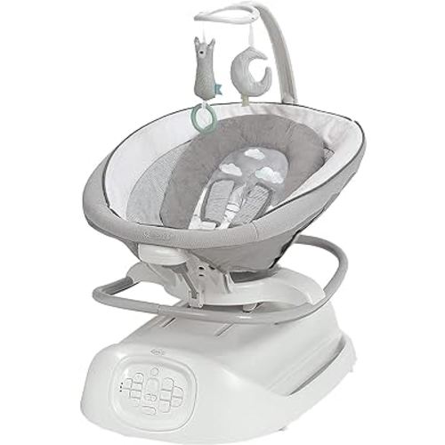 Graco Sense2Soothe 2-in-1 Baby Swing and Portable Rocker with Cry Detection Technology - Sailor