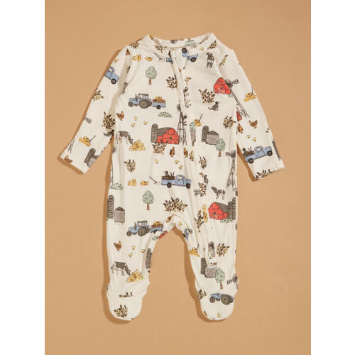 Hay Farmer Footie in Ivory | Tullabee