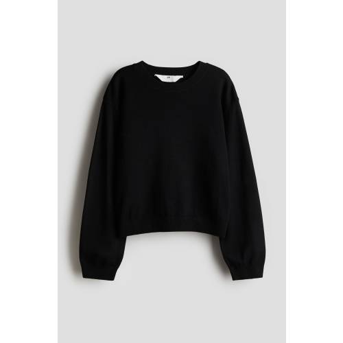 FINE-KNIT SWEATER, Black - size 8/10 (8-10Y)