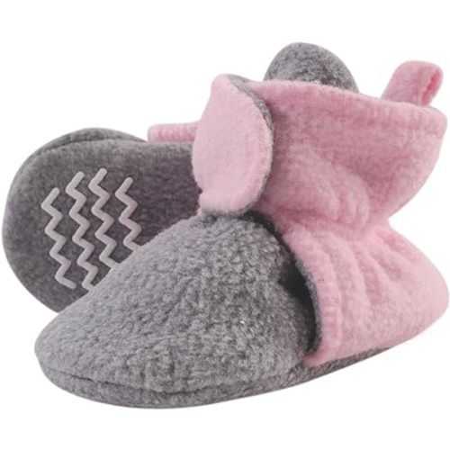 Hudson Baby Unisex-Child Cozy Fleece Booties Slipper Sock