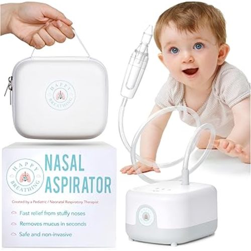 Nasal Hospital Grade Aspirator for Babies and Children,3 Levels of Gentle Suction Machine for Mucus, Portable Size, Chargeable for Cordless Baby Nose Aspirator Breathing, Nose Sucker Cleaner for Baby