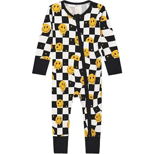 Baby Zippered Rompers Newborn Pajamas Sleepers Long Sleeve Jumpsuits Infant Zipper Romper-Viscose from Bamboo