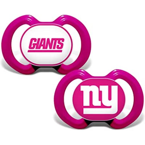 Baby Fanatic Girls Pink Pacifier 2-Pack - NFL New York Jets - Officially Licensed League Gear