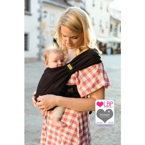 Boba Bliss Baby Wrap Carrier in Black