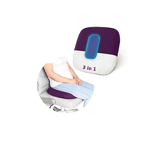 Donut Pillow Postpartum for Sitting Pregnancy Cushion with Perineal Ice Packs Episiotomy Butt Pad Tailbone Pain Relief Hemorrhoid Coccydynia Women After Birth Recovery Medical Care (3 in 1)