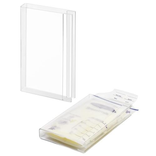 Freeze Flat Breast Milk Storage Bag |Breastmilk Freezer Flattener Kit Make Mother's Milk Bags Organizer Even to Save Refrigerator Space | Fit 3 4 5 6oz, 2-Pack