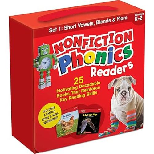 Nonfiction Phonics Readers SET 1: Short Vowels, Blends & More (Single-Copy Set)