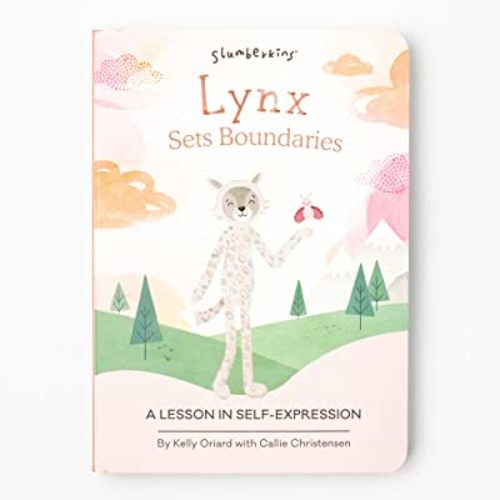 Slumberkins Lynx Sets Boundaries: A Lesson In Self-Expression | Promotes Self-Expression, Mindfulness & Healthy Boundaries | Social Emotional Tools for Ages 0+