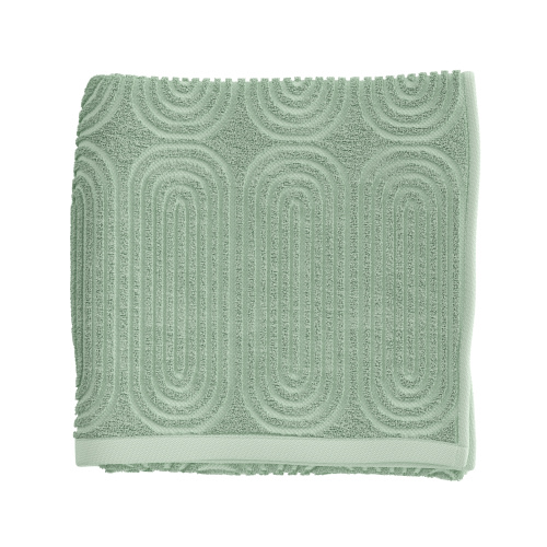 Beautiful Textured Bath Towel, 56" x 30", Sage Green by Drew Barrymore