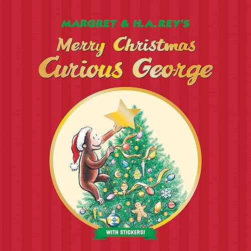 Merry Christmas, Curious George (with stickers) Paperback – Picture Book, September 12, 2017
