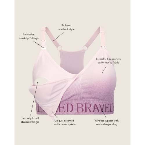 Sublime® Hands-Free Pumping & Nursing Sports Bra | Teal - Kindred Bravely