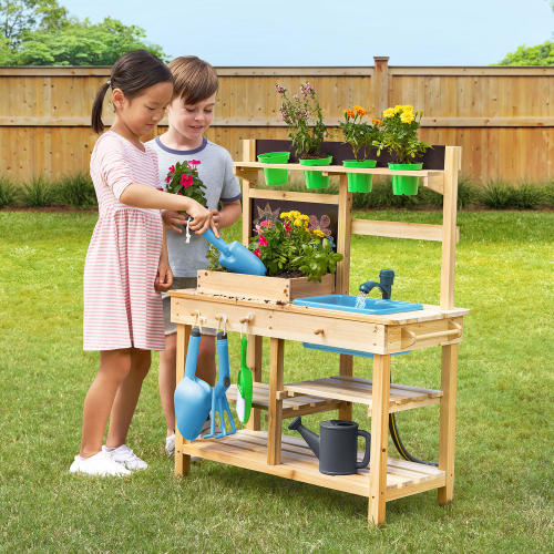 Member's Mark Outdoor Wooden Mud Kitchen - Sam's Club
