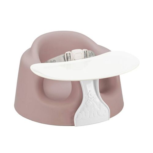 Bumbo Floor Seat PLUS+ with Tray Infant Positioning Seat - Sonoran Rose