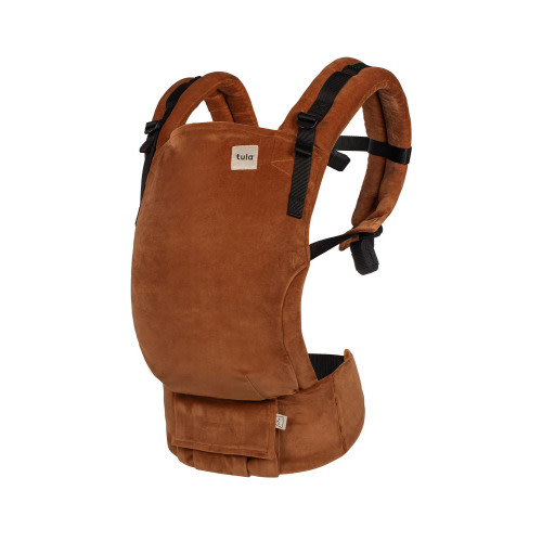 Caramel - Velour Free-to-Grow Baby Carrier – Baby Tula US