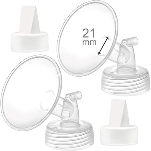 Maymom 21mm Flange and Duckbill Valve Compatible with Spectra S1 Spectra S2 Spectra 9 Plus Not Original Spectra 20mm Replace Pump Parts Spectra Flange Spectra Duckbill Valve