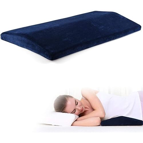 Soft Memory Foam Sleeping Pillow for Lower Back Pain,Multifunctional Lumbar Support Cushion for Hip,Sciatica and Joint Pain Relief,Orthopedic Side Sleeper Bed Pillow