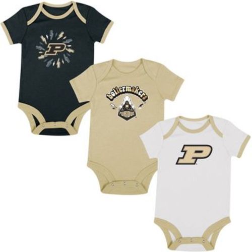 Ncaa Purdue Boilermakers Infant Boys' 3pk Bodysuit - 0-3m