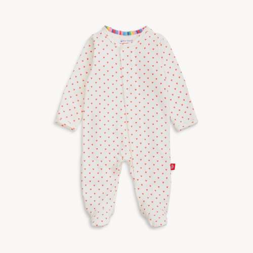 ditsy heart cloudstretch™ magnetic parent favorite footie – Magnetic Me