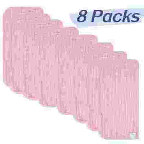 8 Pack Muslin Burp Cloths Baby Burp Clothes - Burp Rags for Boy Girls Muslin Bibs 6 Layers Large 20''x10'' 100% Cotton Hand Washcloths Soft Absorbent