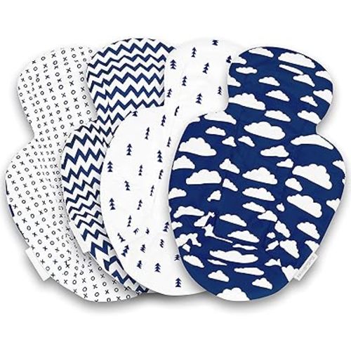 Infant Insert Compatible with 4Moms Mamaroo & Rockaroo – Car Seat Insert 2 Pack – Reversible Infant Car Seat Insert – Soft Plush Minky Car Seat Head Support Insert