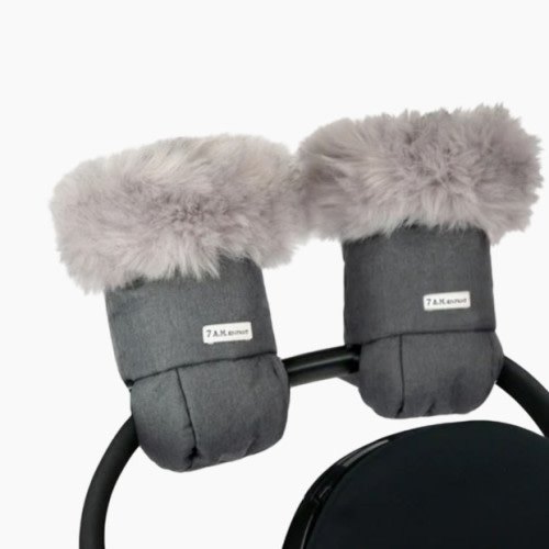 Tundra Warmmuffs - Heather Grey Dark Fur