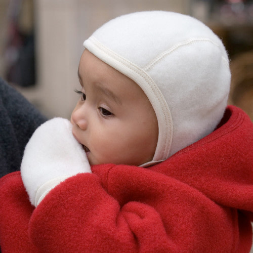 Engel Baby Bonnet Hat, 100% Organic Merino Wool Fleece